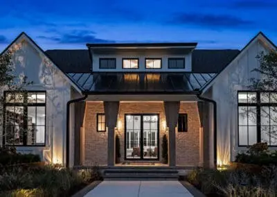 Custom Ranch House Front Entrance