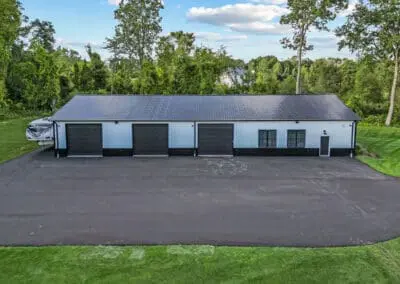 Custom Ranch House Garage Construction Project