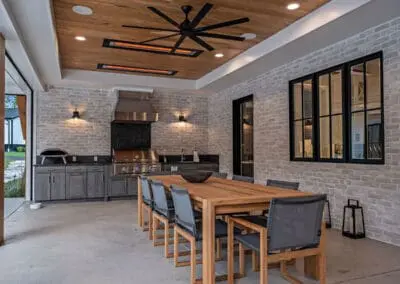 Custom Ranch House Outdoor Kitchen