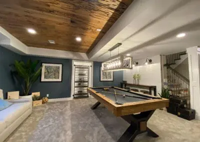 Finished basement project