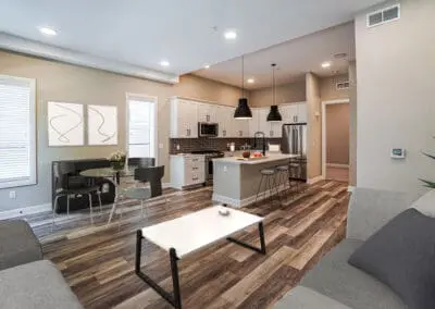 Vester Heights Apartments Living Room and Kitchen