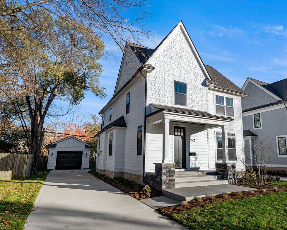 Newly built construction house in Royal Oak